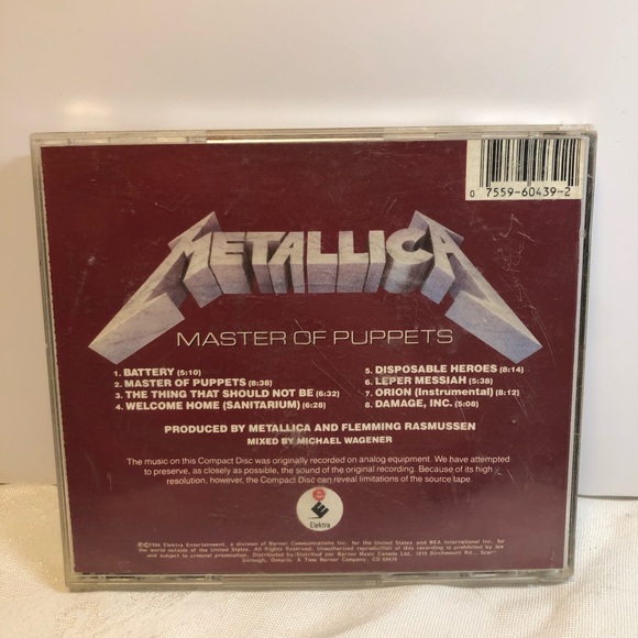 Metallica Master of Puppets audio CD - Picture 5 of 5
